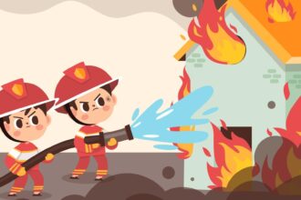 Kebakaran Dini Hari di Kawasan Kartini Semarang, Enam Rumah Hangus Terbakar