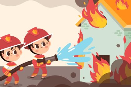 Kebakaran Dini Hari di Kawasan Kartini Semarang, Enam Rumah Hangus Terbakar